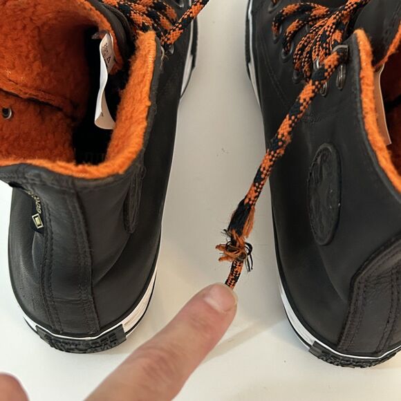 Converse All Star Mountain Club Black & Orange High Top Gore-Tex Kids 5.5/3.5 - Picture 7 of 8